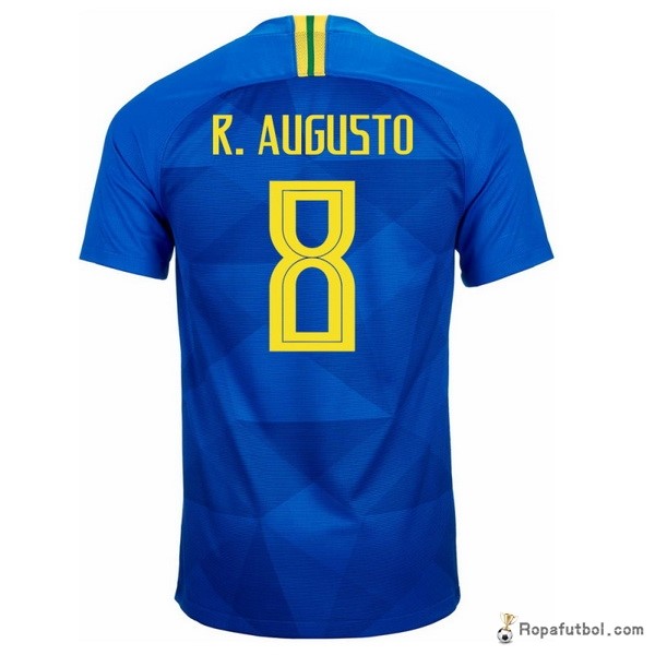 Camiseta Brasil Replica Segunda Ropa R.Augusto 2018 Azul